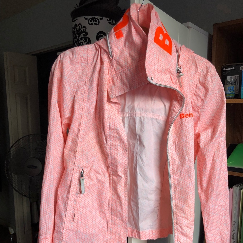 orange white Bench windbreaker